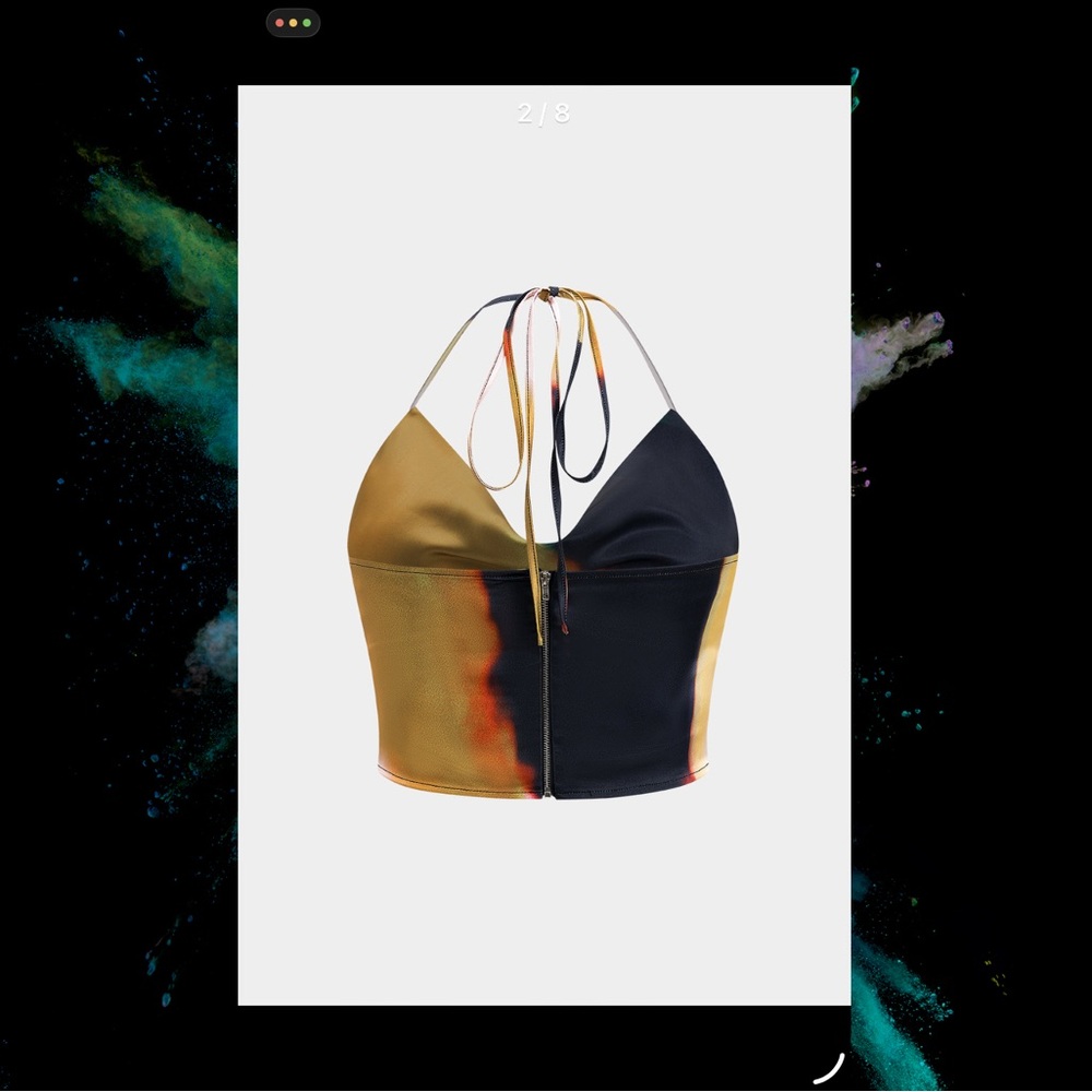 MICAS - Ombre Halter Crop Top